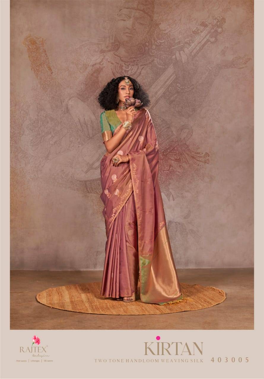 Rajtex Kirtan Two Tone Silk Wholesale saree market